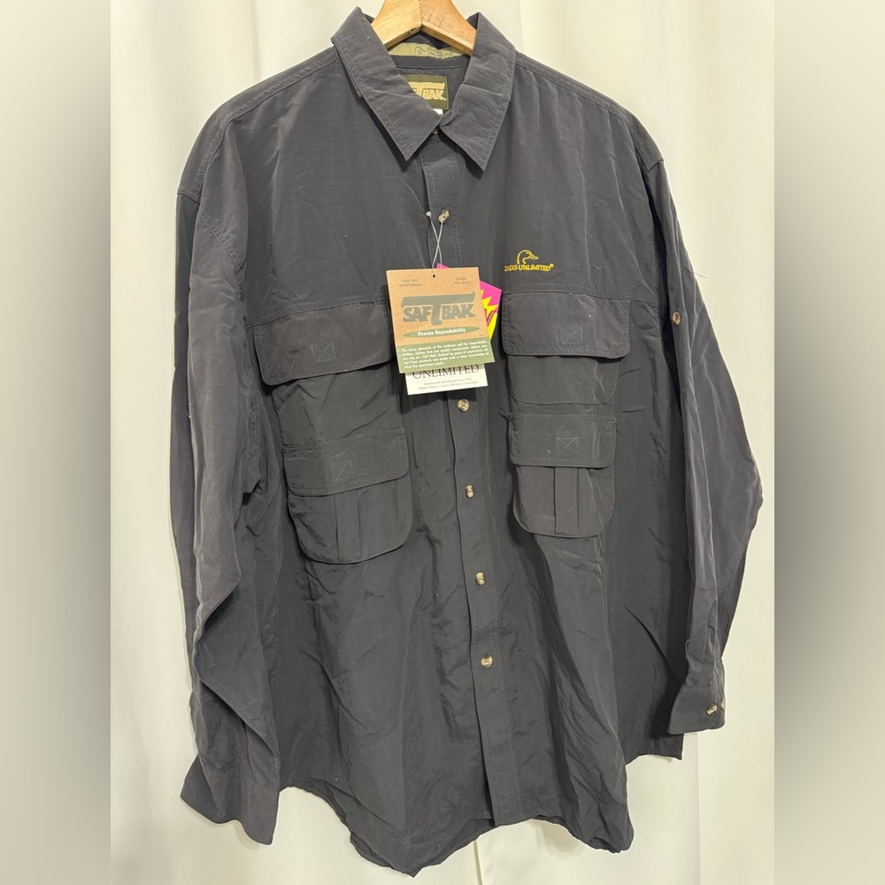Ducks‎ Unlimited Men's Dark Gray Charcoal Shirt Jacket XL